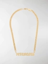 VETEMENTS GOTHI BRAND NECKLACE,SS20NE00114714380