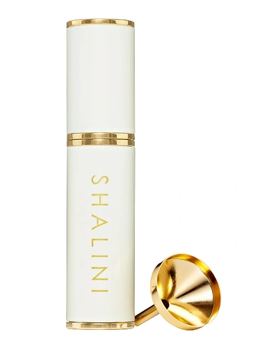 Shalini Parfum Jardin Nocturne White Lacquer And Gold Plated Travel Spray 0.4 Oz./ 12.5 ml