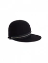 YOHJI YAMAMOTO BLACK WOOL CAP,FN-H14-161-1