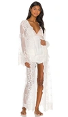 Homebodii Madonna Lace Robe In White