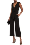 IRO CREW CROPPED WRAP-EFFECT STRETCH-CADY JUMPSUIT,3074457345622279076