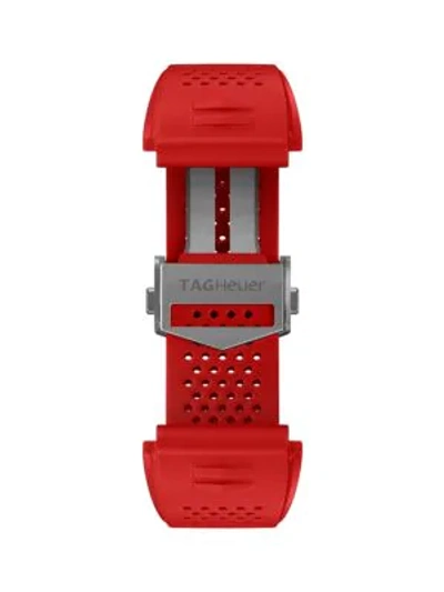 Tag Heuer Modular Connected Red Rubber Watch Band