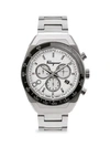 Ferragamo Slx Stainless Steel Bracelet Chronograph Watch In Black