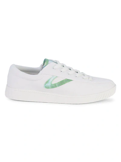 Tretorn Nytlite40plus Low-top Sneakers In White Green