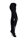 VERSACE LACE PANEL TIGHTS,0400012427027