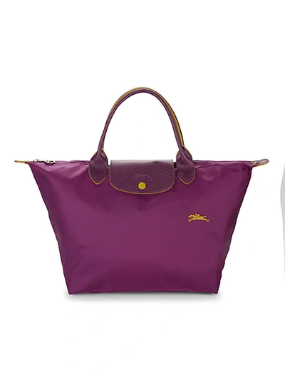 Longchamp Le Pliage Club Foldable Nylon Top Handle Bag In