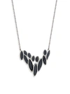 ALEXIS BITTAR 10K RUTHENIUM-PLATED & LUCITE PENDANT NECKLACE,0400012128554