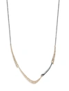 ALEXIS BITTAR 10K GOLDPLATED & GUNMETAL-PLATED CRYSTAL NECKLACE,0400012125886