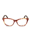 BOTTEGA VENETA 53MM SQUARE OPTICAL GLASSES,0400012452102