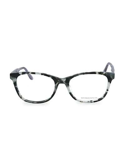 Bottega Veneta 53mm Cat Eye Optical Glasses In Grey Purple