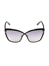 TOM FORD 68MM OVERSIZED CAT EYE SUNGLASSES,0400012520628