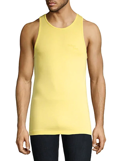 Helmut Lang Stacked Cotton Tank In Chalk White