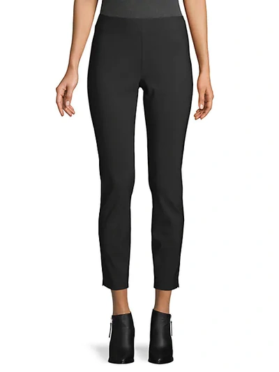 Saks Fifth Avenue Stretch Cropped Trousers In Black