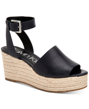 calvin klein women's wedge shoes