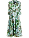 Samantha Sung Aster Floral-print Dresses In Blue