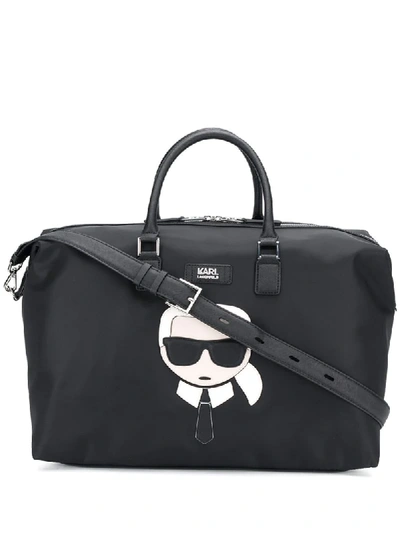Karl Lagerfeld Karlito Luggage Bag In Black