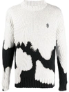 Represent Pullover Mit Batikmuster In Grey
