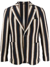 MANUEL RITZ STRIPED PRINT BLAZER