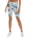 CALVIN KLEIN PERFORMANCE PRINTED HIGH-WAIST BIKE SHORTS