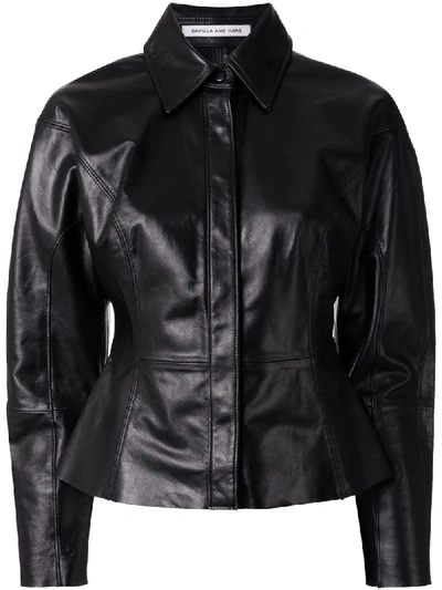 Camilla And Marc Fitted Shirt Jacket In Black
