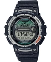 CASIO MEN'S DIGITAL FISHING GEAR BLACK RESIN STRAP WATCH 47MM