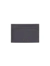 Tumi Nassau Slim Leather Card Case In Grey Texture