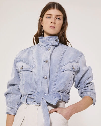 Iro Verona Jacket In Authentic Blue Denim ModeSens