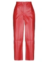 Nanushka Casual Pants In Brick Red