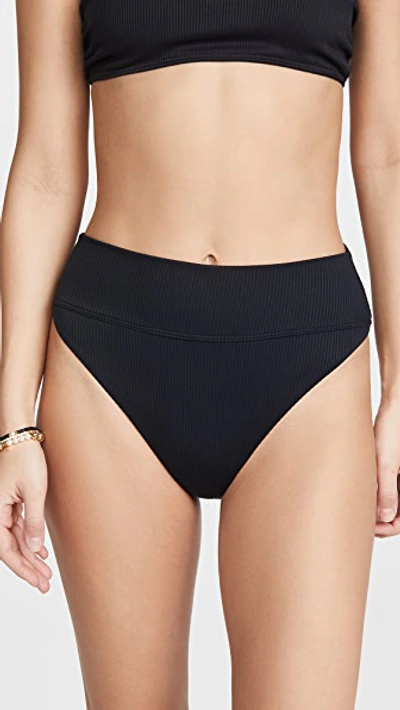 Beach Riot Highway Bikini Bottoms Black