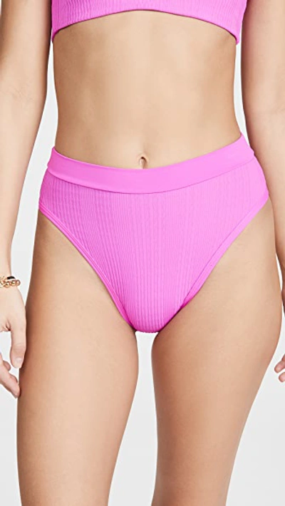 L*space Frenchi Bikini Bottom In Bright Fuschia In Pink