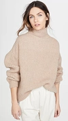 ANINE BING SYDNEY SWEATER TAN,ANINE30443