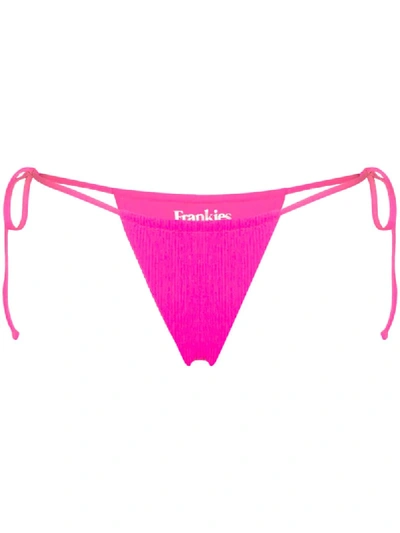 Frankies Bikinis Tia 三角比基尼三角裤 In Pink