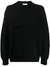 BOTTEGA VENETA DECONSTRUCTED-EFFECT RIBBED JUMPER