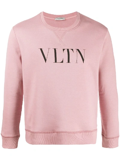 Valentino T-shirt Mit Vltn-print In Pink
