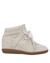 ISABEL MARANT ISABEL MARANT WOMAN SNEAKERS SAND SIZE 8 SOFT LEATHER,11870121GE 13