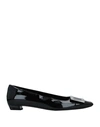 Roger Vivier Ballet Flats In Black