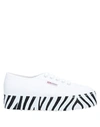 SUPERGA SUPERGA WOMAN SNEAKERS WHITE SIZE 7.5 TEXTILE FIBERS,11881046VB 16