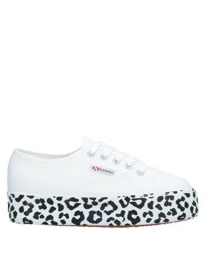 Superga Sneakers Fabric Leopard In White