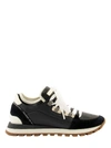 BRUNELLO CUCINELLI SUEDE, NAPPA LEATHER AND SOFTY LEATHER SNEAKERS WITH PRECIOUS EYELETS,11322430