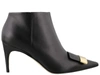 Sergio Rossi Sr1 Leather Ankle Boots In Black In Black