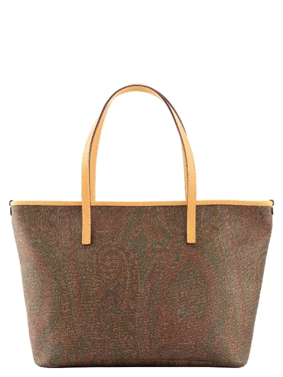 Etro Paisley Jacquard Shopping Bag Classic In Multicolor