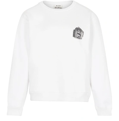 Acne Studios Sweatshirt In Optic White
