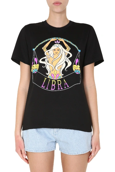 Alberta Ferretti Love Me Starlight Libra T-shirt In Black