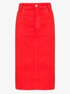 KWAIDAN EDITIONS DENIM PENCIL SKIRT,SS20WS016WODD14716037