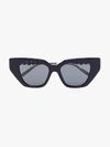 GUCCI BLACK CRYSTAL CAT EYE SUNGLASSES,GG0641S00114845161