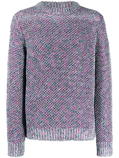 Acne Studios Honeycomb Pattern Knitted Jumper In Pink