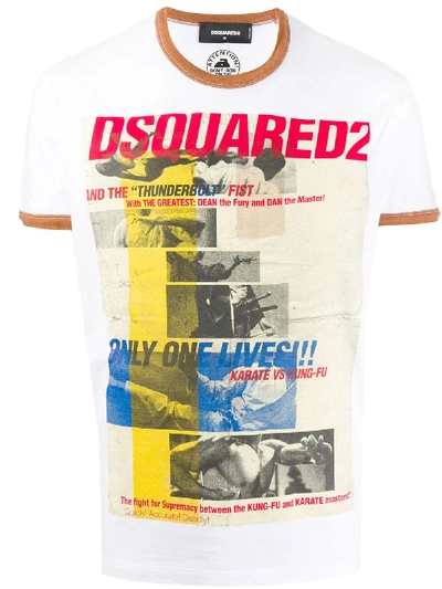 Dsquared2 Karate Vs Kung-fu T-shirt In White