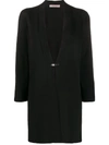 D-EXTERIOR PANELLED LOOSE-FIT CARDIGAN