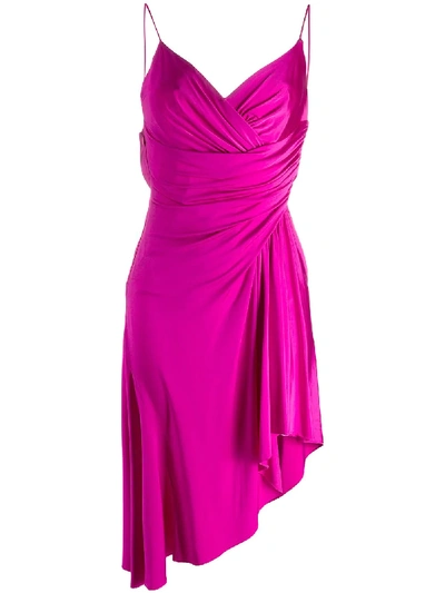 Alexandre Vauthier Asymmetric Open-back Cocktail Dress In Pink