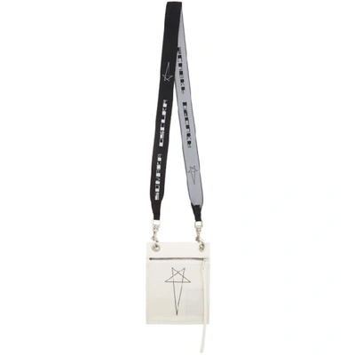 Rick Owens Drkshdw White Security Pocket Pouch In 11009 Chalk